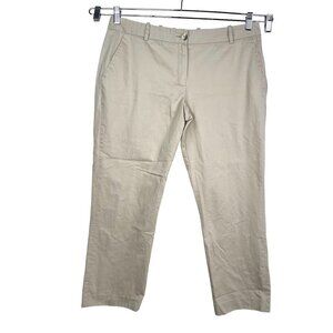 Lacoste Devanlay womens cropped‎ straight leg chino pants sz 10